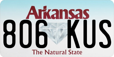 AR license plate 806KUS