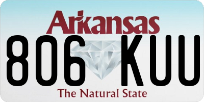 AR license plate 806KUU