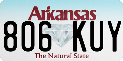 AR license plate 806KUY