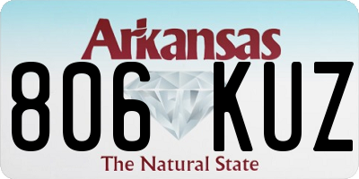AR license plate 806KUZ