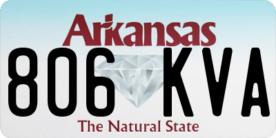 AR license plate 806KVA
