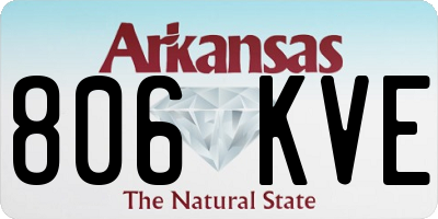 AR license plate 806KVE