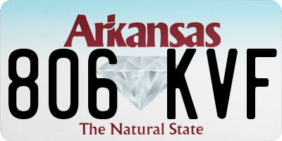 AR license plate 806KVF