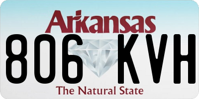 AR license plate 806KVH