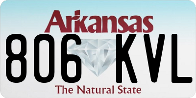 AR license plate 806KVL