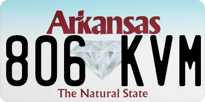 AR license plate 806KVM