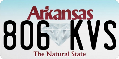 AR license plate 806KVS