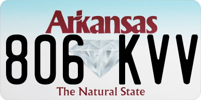 AR license plate 806KVV