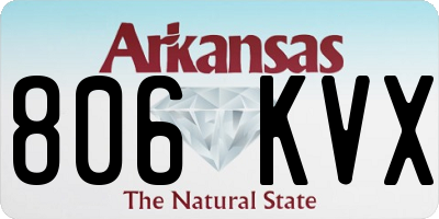 AR license plate 806KVX