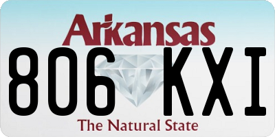 AR license plate 806KXI