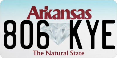 AR license plate 806KYE