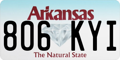 AR license plate 806KYI