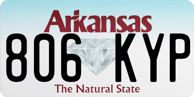 AR license plate 806KYP