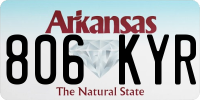 AR license plate 806KYR