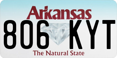 AR license plate 806KYT