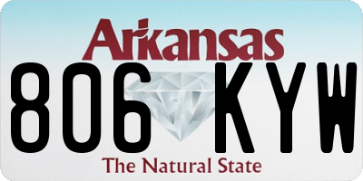 AR license plate 806KYW