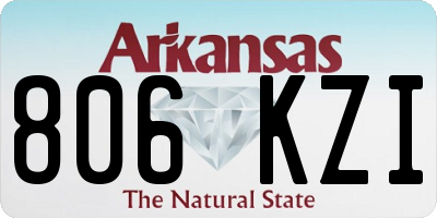 AR license plate 806KZI