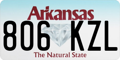 AR license plate 806KZL