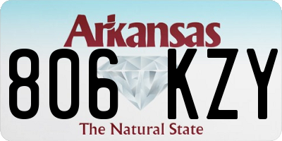 AR license plate 806KZY