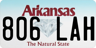 AR license plate 806LAH