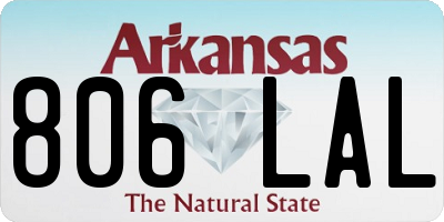 AR license plate 806LAL
