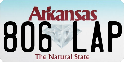 AR license plate 806LAP