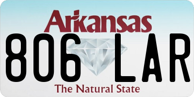 AR license plate 806LAR