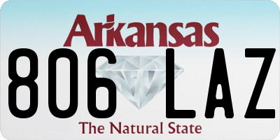 AR license plate 806LAZ