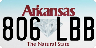 AR license plate 806LBB