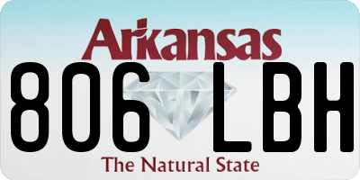 AR license plate 806LBH
