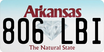AR license plate 806LBI