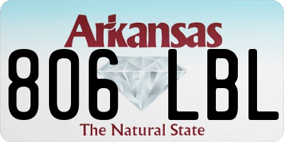 AR license plate 806LBL
