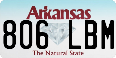 AR license plate 806LBM