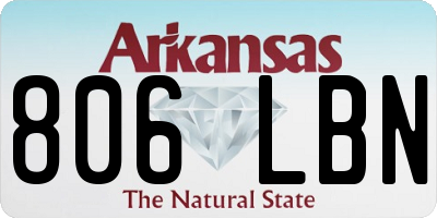 AR license plate 806LBN