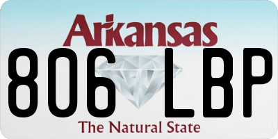 AR license plate 806LBP