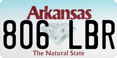 AR license plate 806LBR