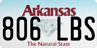 AR license plate 806LBS