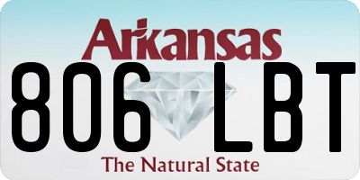 AR license plate 806LBT