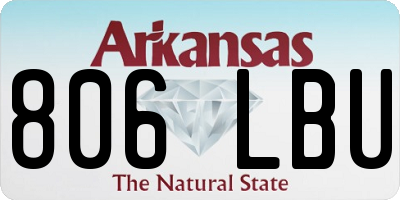AR license plate 806LBU
