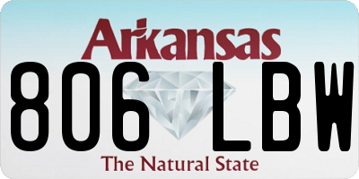 AR license plate 806LBW