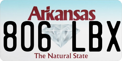AR license plate 806LBX