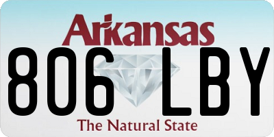 AR license plate 806LBY