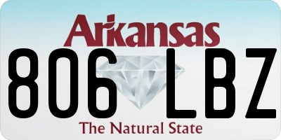 AR license plate 806LBZ