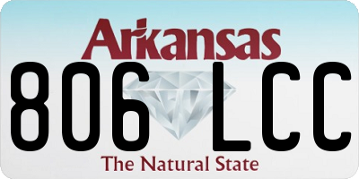 AR license plate 806LCC