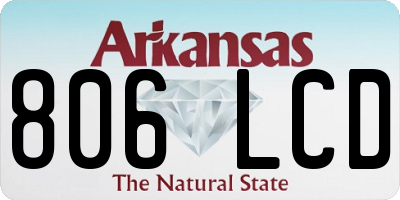 AR license plate 806LCD