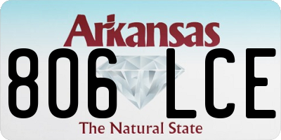 AR license plate 806LCE
