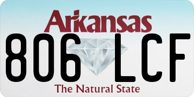 AR license plate 806LCF