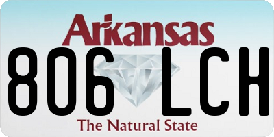 AR license plate 806LCH