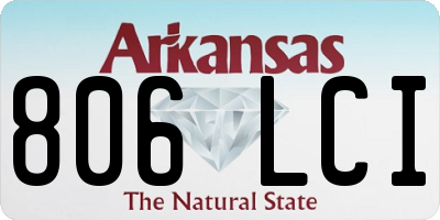 AR license plate 806LCI