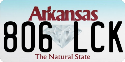 AR license plate 806LCK